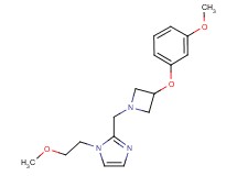 1-(2-methoxyethyl)-2-{[3-(3-methoxyphenoxy)azetidin-1-yl]methyl}-1H-imidazole
