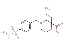 1-{4-[(methylamino)sulfonyl]benzyl}-3-propyl-3-piperidinecarboxylic acid