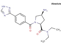 (4S)-4-amino-N,N-diethyl-1-[4-(1H-1,2,4-triazol-3-yl)benzoyl]-L-prolinamide