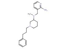 3-({methyl[1-(3-phenylpropyl)-3-piperidinyl]amino}methyl)-2-pyridinamine