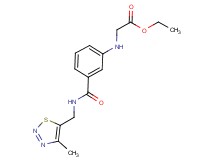 ethyl {[3-({[(4-methyl-1,2,3-thiadiazol-5-yl)methyl]amino}carbonyl)phenyl]amino}acetate