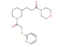 4-(3-{1-[(2-pyridinylthio)acetyl]-3-piperidinyl}propanoyl)morpholine