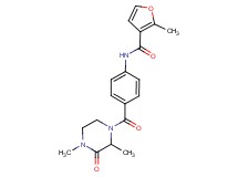 N-{4-[(2,4-dimethyl-3-oxopiperazin-1-yl)carbonyl]phenyl}-2-methyl-3-furamide