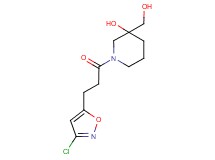 1-[3-(3-chloro-5-isoxazolyl)propanoyl]-3-(hydroxymethyl)-3-piperidinol