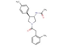 N-{(3S*,4R*)-4-(4-methylphenyl)-1-[(2-methylphenyl)acetyl]-3-pyrrolidinyl}acetamide