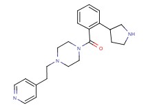 1-[2-(4-pyridinyl)ethyl]-4-[2-(3-pyrrolidinyl)benzoyl]piperazine