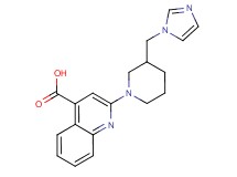 2-[3-(1H-imidazol-1-ylmethyl)-1-piperidinyl]-4-quinolinecarboxylic acid