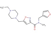 5-[(4-ethylpiperazin-1-yl)methyl]-N-(3-furylmethyl)-N-methylisoxazole-3-carboxamide