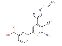 3-[4-(1-allyl-1H-pyrazol-4-yl)-6-amino-5-cyanopyridin-2-yl]benzoic acid