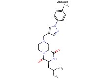 (3S,9aR)-3-isobutyl-8-{[1-(4-methylphenyl)-1H-pyrazol-4-yl]methyl}tetrahydro-2H-pyrazino[1,2-a]pyrazine-1,4(3H,6H)-dione