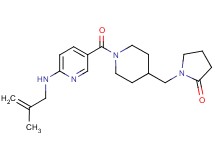 1-{[1-({6-[(2-methyl-2-propen-1-yl)amino]-3-pyridinyl}carbonyl)-4-piperidinyl]methyl}-2-pyrrolidinone