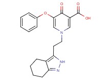 4-oxo-5-phenoxy-1-[2-(4,5,6,7-tetrahydro-2H-indazol-3-yl)ethyl]-1,4-dihydropyridine-3-carboxylic acid