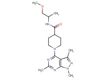 N-(2-methoxy-1-methylethyl)-1-(1,3,6-trimethyl-1H-pyrazolo[3,4-d]pyrimidin-4-yl)-4-piperidinecarboxamide