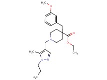 ethyl 4-(3-methoxybenzyl)-1-[(5-methyl-1-propyl-1H-pyrazol-4-yl)methyl]-4-piperidinecarboxylate