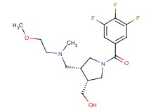 [(3R*,4R*)-4-{[(2-methoxyethyl)(methyl)amino]methyl}-1-(3,4,5-trifluorobenzoyl)pyrrolidin-3-yl]methanol