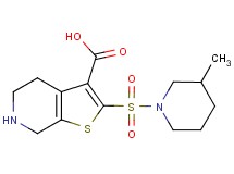 2-[(3-methylpiperidin-1-yl)sulfonyl]-4,5,6,7-tetrahydrothieno[2,3-c]pyridine-3-carboxylic acid