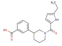 3-{1-[(5-ethyl-1H-pyrrol-2-yl)carbonyl]piperidin-3-yl}benzoic acid