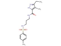 3-ethyl-4-methyl-N-(3-{[(4-methylphenyl)sulfonyl]amino}propyl)-1H-pyrazole-5-carboxamide