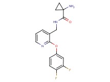 1-amino-N-{[2-(3,4-difluorophenoxy)pyridin-3-yl]methyl}cyclopropanecarboxamide