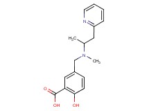 2-hydroxy-5-{[methyl(1-methyl-2-pyridin-2-ylethyl)amino]methyl}benzoic acid