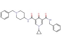 N-benzyl-N'-(1-benzyl-4-piperidinyl)-1-cyclopropyl-4-oxo-1,4-dihydro-3,5-pyridinedicarboxamide