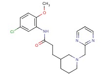 N-(5-chloro-2-methoxyphenyl)-3-[1-(pyrimidin-2-ylmethyl)piperidin-3-yl]propanamide
