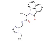 N-[(1-ethyl-1H-imidazol-2-yl)methyl]-2-(2-oxobenzo[cd]indol-1(2H)-yl)propanamide