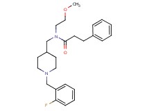 N-{[1-(2-fluorobenzyl)-4-piperidinyl]methyl}-N-(2-methoxyethyl)-3-phenylpropanamide
