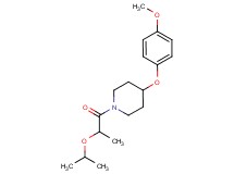 1-(2-isopropoxypropanoyl)-4-(4-methoxyphenoxy)piperidine