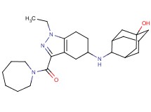 4-{[3-(1-azepanylcarbonyl)-1-ethyl-4,5,6,7-tetrahydro-1H-indazol-5-yl]amino}-1-adamantanol