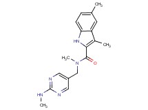 N,3,5-trimethyl-N-{[2-(methylamino)-5-pyrimidinyl]methyl}-1H-indole-2-carboxamide