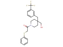 {1-[(phenylthio)acetyl]-4-[3-(trifluoromethyl)benzyl]-4-piperidinyl}methanol