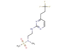 N-methyl-N-(2-{[4-(3,3,3-trifluoropropyl)pyrimidin-2-yl]amino}ethyl)methanesulfonamide