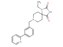 1-ethyl-8-[3-(2-pyridinyl)benzyl]-1,3,8-triazaspiro[4.5]decane-2,4-dione