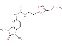 N-(1,3-dimethyl-2-oxo-2,3-dihydro-1H-benzimidazol-5-yl)-N'-{2-[3-(methoxymethyl)-1,2,4-oxadiazol-5-yl]ethyl}urea