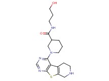 N-(3-hydroxypropyl)-1-(5,6,7,8-tetrahydropyrido[4',3':4,5]thieno[2,3-d]pyrimidin-4-yl)piperidine-3-carboxamide