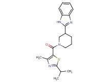 2-{1-[(2-isopropyl-4-methyl-1,3-thiazol-5-yl)carbonyl]-3-piperidinyl}-1H-benzimidazole
