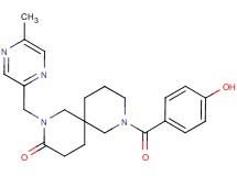 8-(4-hydroxybenzoyl)-2-[(5-methylpyrazin-2-yl)methyl]-2,8-diazaspiro[5.5]undecan-3-one