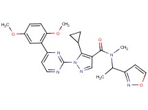 5-cyclopropyl-1-[4-(2,5-dimethoxyphenyl)-2-pyrimidinyl]-N-[1-(3-isoxazolyl)ethyl]-N-methyl-1H-pyrazole-4-carboxamide