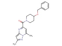 5-{[4-(benzyloxy)-1-piperidinyl]carbonyl}-2,7-dimethylpyrazolo[1,5-a]pyrimidine
