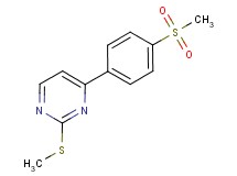 4-[4-(methylsulfonyl)phenyl]-2-(methylthio)pyrimidine