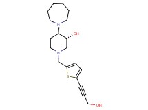 (3R*,4R*)-4-(1-azepanyl)-1-{[5-(3-hydroxy-1-propyn-1-yl)-2-thienyl]methyl}-3-piperidinol