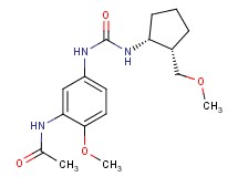 N-{2-methoxy-5-[({[(1R*,2S*)-2-(methoxymethyl)cyclopentyl]amino}carbonyl)amino]phenyl}acetamide