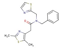 N-benzyl-2-(2,5-dimethyl-1,3-thiazol-4-yl)-N-(1,3-thiazol-2-ylmethyl)acetamide