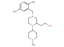 2-[4-(2,5-dimethylbenzyl)-1-(1-methyl-4-piperidinyl)-2-piperazinyl]ethanol