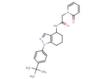 N-[1-(4-tert-butylphenyl)-4,5,6,7-tetrahydro-1H-indazol-4-yl]-2-(2-oxopyridin-1(2H)-yl)acetamide