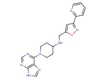 1-(9H-purin-6-yl)-N-[(3-pyridin-2-ylisoxazol-5-yl)methyl]piperidin-4-amine