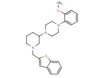 1-[1-(1-benzothien-2-ylmethyl)-3-piperidinyl]-4-(2-methoxyphenyl)piperazine