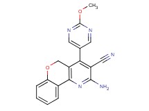 2-amino-4-(2-methoxypyrimidin-5-yl)-5H-chromeno[4,3-b]pyridine-3-carbonitrile