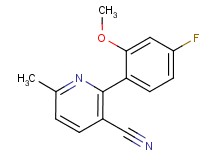 2-(4-fluoro-2-methoxyphenyl)-6-methylnicotinonitrile